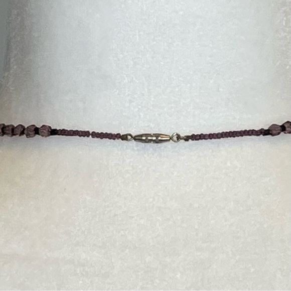 Vintage Victorian Amethyst Hand Cut Glass Choker - Picture 10 of 10